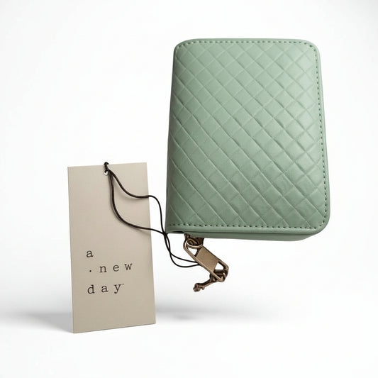 A New Day Mint Green Quilted Wallet