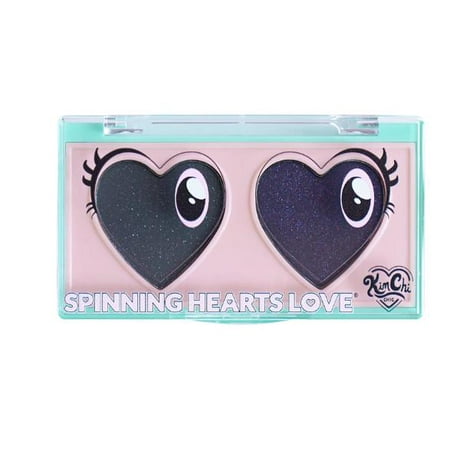 Kimchi Chic Spinning Hearts Eyeshadow Duo, Midnight Drama *Packaging May Vary*