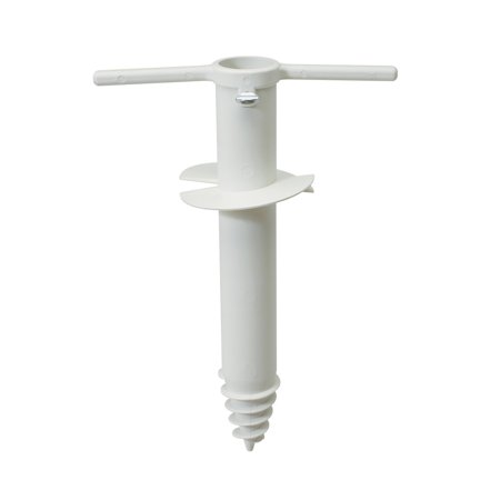 Rio Beach the Sand Anchor for Beach Umbrellas, White, One Size Fits All **DAMAGED PACKAGING**