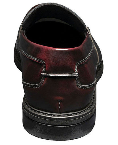 Men's 9 M Nunn Bush Lincoln Moc Toe Penny Loafer - Burgundy *Damaged Box*