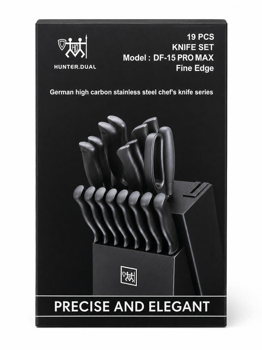 Hunter Dual 19 Pieces Knife Set