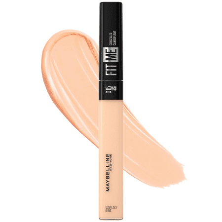 Maybelline Fit Me Liquid Concealer Makeup, Natural Coverage, Oil-Free, Light 015, 0.23 fl oz
