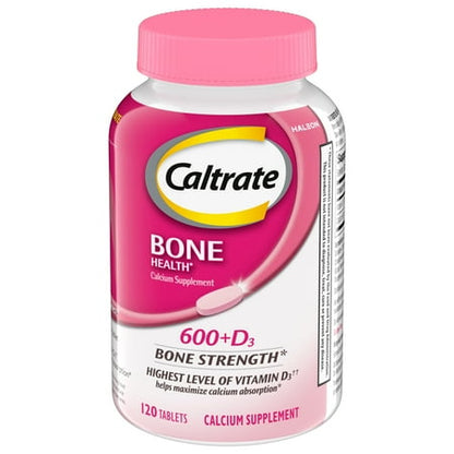 Caltrate 600+D3 Calcium and Vitamin D Supplement Tablets - 120 Count *Exp 1/27*