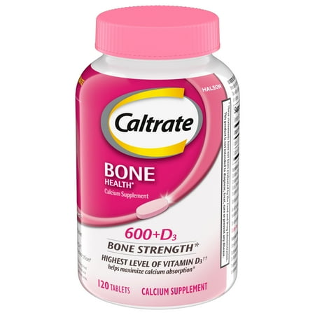 Caltrate 600+D3 Calcium and Vitamin D Supplement Tablets - 120 Count *Exp 1/27*