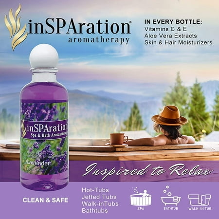 InSPAration Spa and Bath Aromatherapy, Lavender Liquid, 9 oz