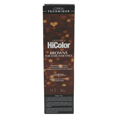 L'Oreal Excellence HiColor H3 Soft Brown, 1.74 oz