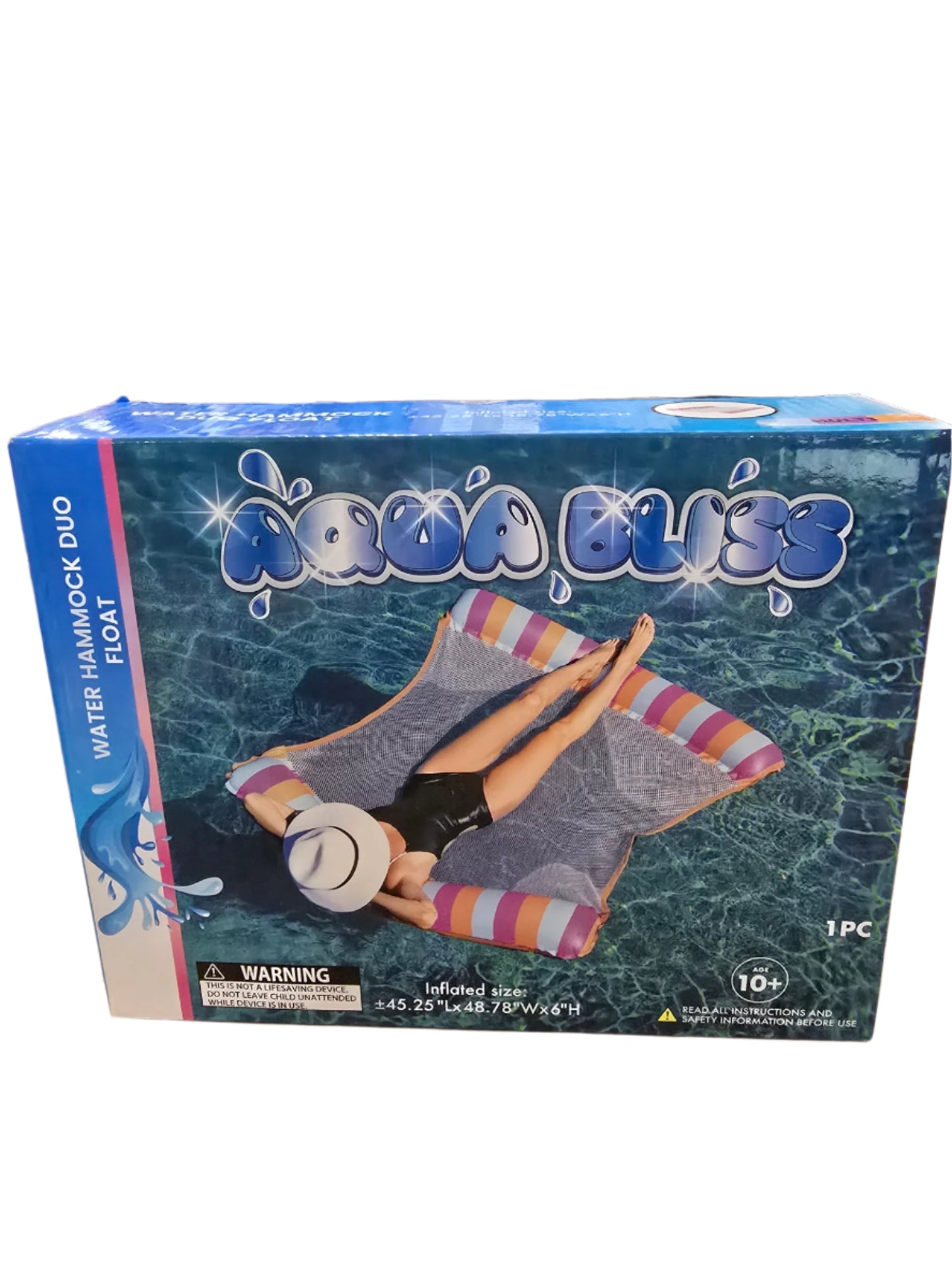 Aqua Bliss Water Hammock Duo Float **Color Chosen at Random**