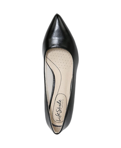 Women's 7.5 M LifeStride Minx Kitten Heel Pumps - Black