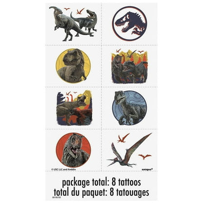 Jurassic World Birthday Party Favors for 8, 48pcs