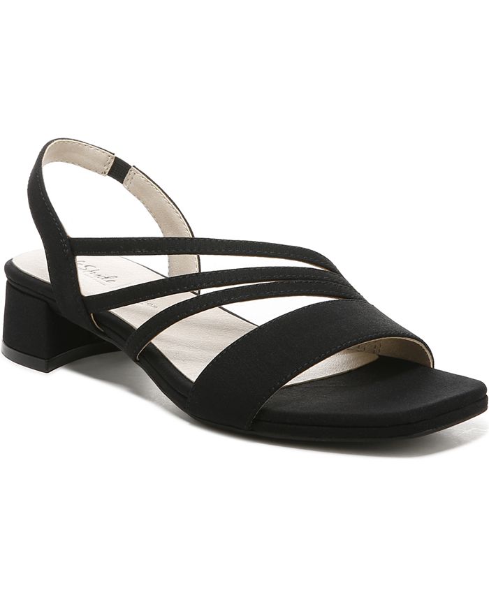 Women's 10M - LifeStride Joy 2 Slingback Dress Sandals - Black