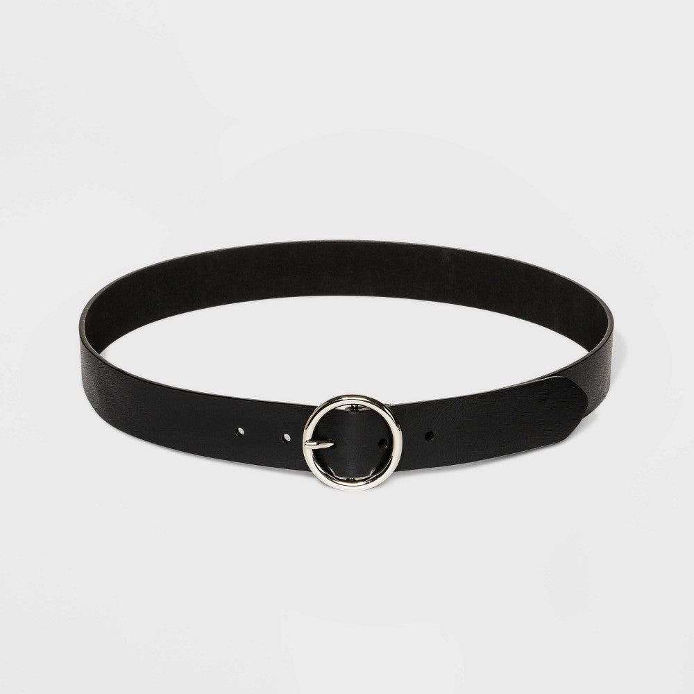 Women's Round Buckle Belt - Wild Fable Black **SIZE S**