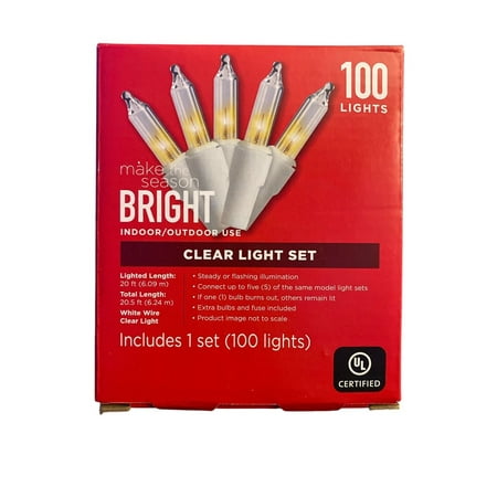 Make The Season Bright Clear Light Set - 100 Lights