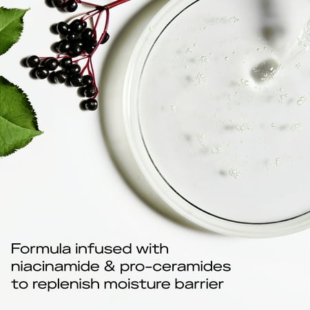 SheaMoisture Melanin Care Cream Cleanser with Pro-Ceramides + Elderberry Complex All Skin, 6 oz