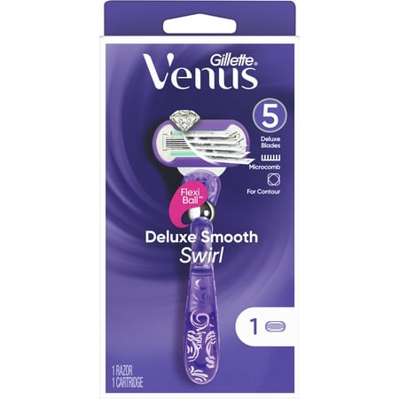 Gillette Venus Deluxe 5 Blade Smooth Swirl Razor