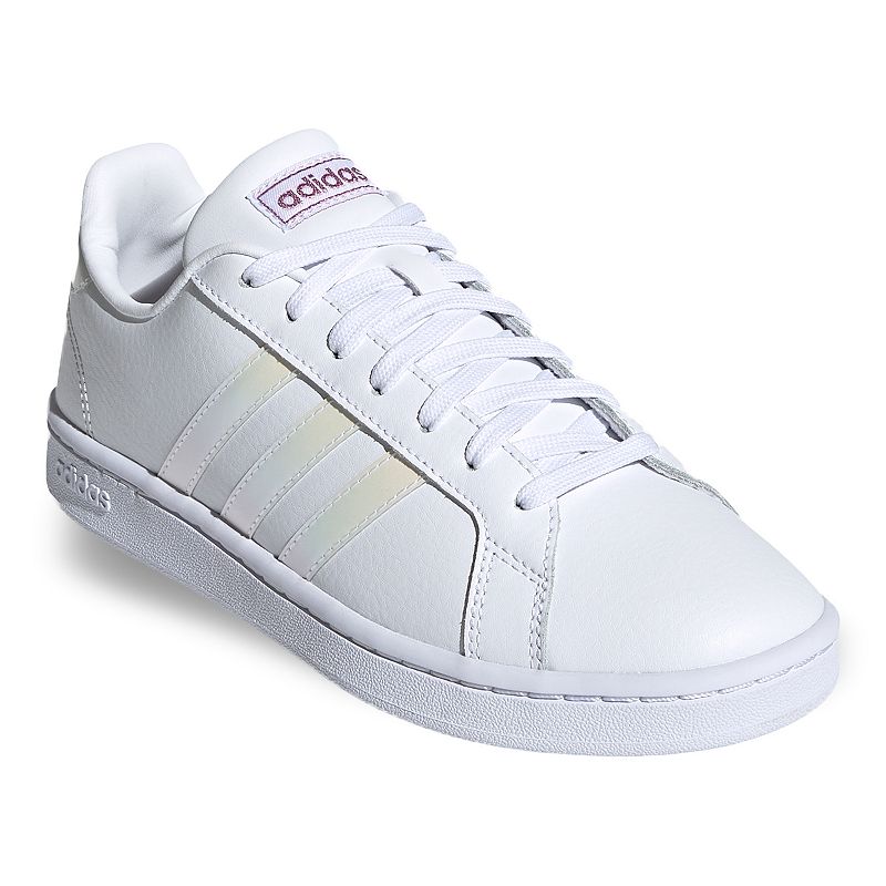 Women's 8.5 Adidas X Zoe Saldana Grand Court  Sneakers, White *Damaged Box*