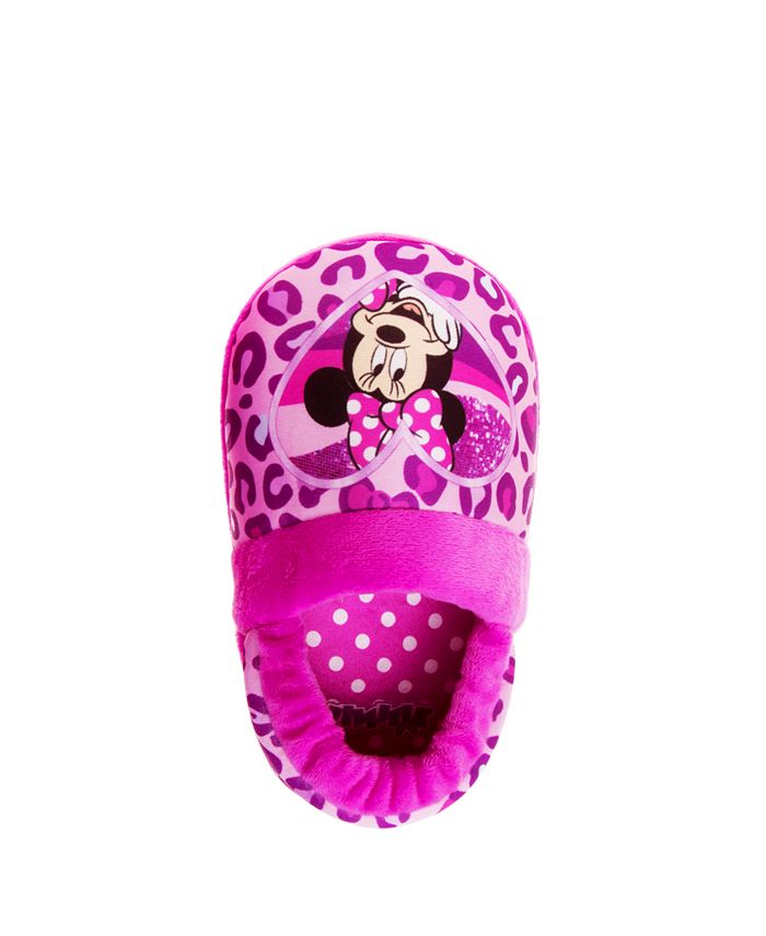 Girls' 5/6 Toddler Disney Minnie Mouse Dual Sizes Slippers