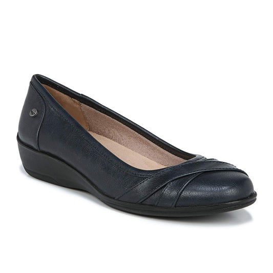 Women's 7 W - LifeStride Velocity I-Loyal Ballet Flats Black