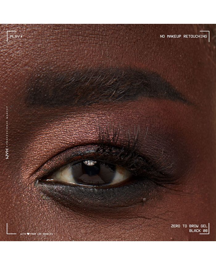 NYX Professional Makeup Zero To Brow Gel - Black *Damaged Box*