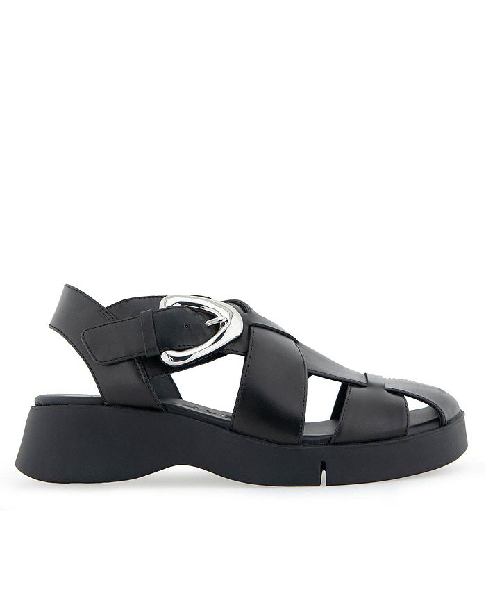 Women's 8.5 M Aerosoles Fabian Sport Strapped Sandals - Black