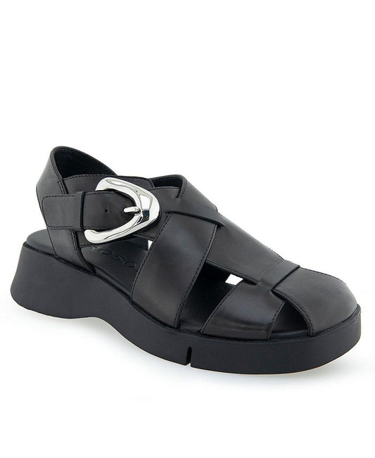 Women's 8.5 M Aerosoles Fabian Sport Strapped Sandals - Black