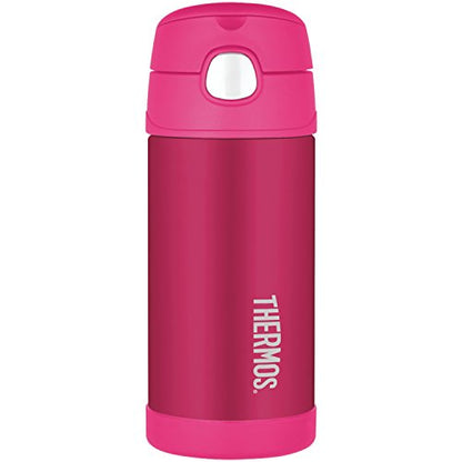 Thermos FUNtainer BPA Free Vacuum Insulated Thermos Bottle 12 oz *Color Chosen at Random* *Missing Label*