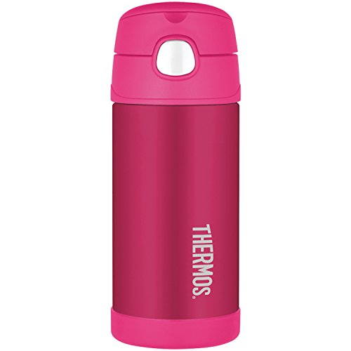 Thermos FUNtainer BPA Free Vacuum Insulated Thermos Bottle 12 oz *Color Chosen at Random* *Missing Label*