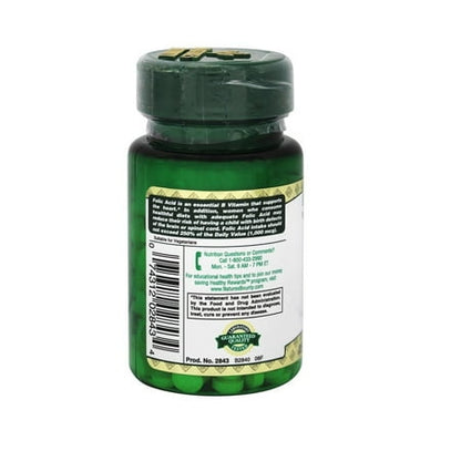Nature's Bounty  Folic Acid 800 mcg, 250 Tablets *Exp 11/28*