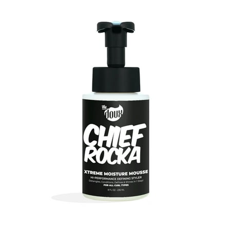 The Doux Chief Rocka Xtreme Hold Setting Foam 8oz. All Hair Types, Pump Bottle