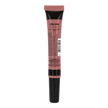 L.A. COLORS Blush, Cream Blush with Brush, Marvelous, Pink Shade, 0.42 fl oz