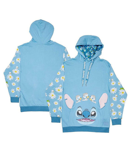 Loungefly - Lilo and Stitch Springtime Daisy Pullover Unisex Hoodie