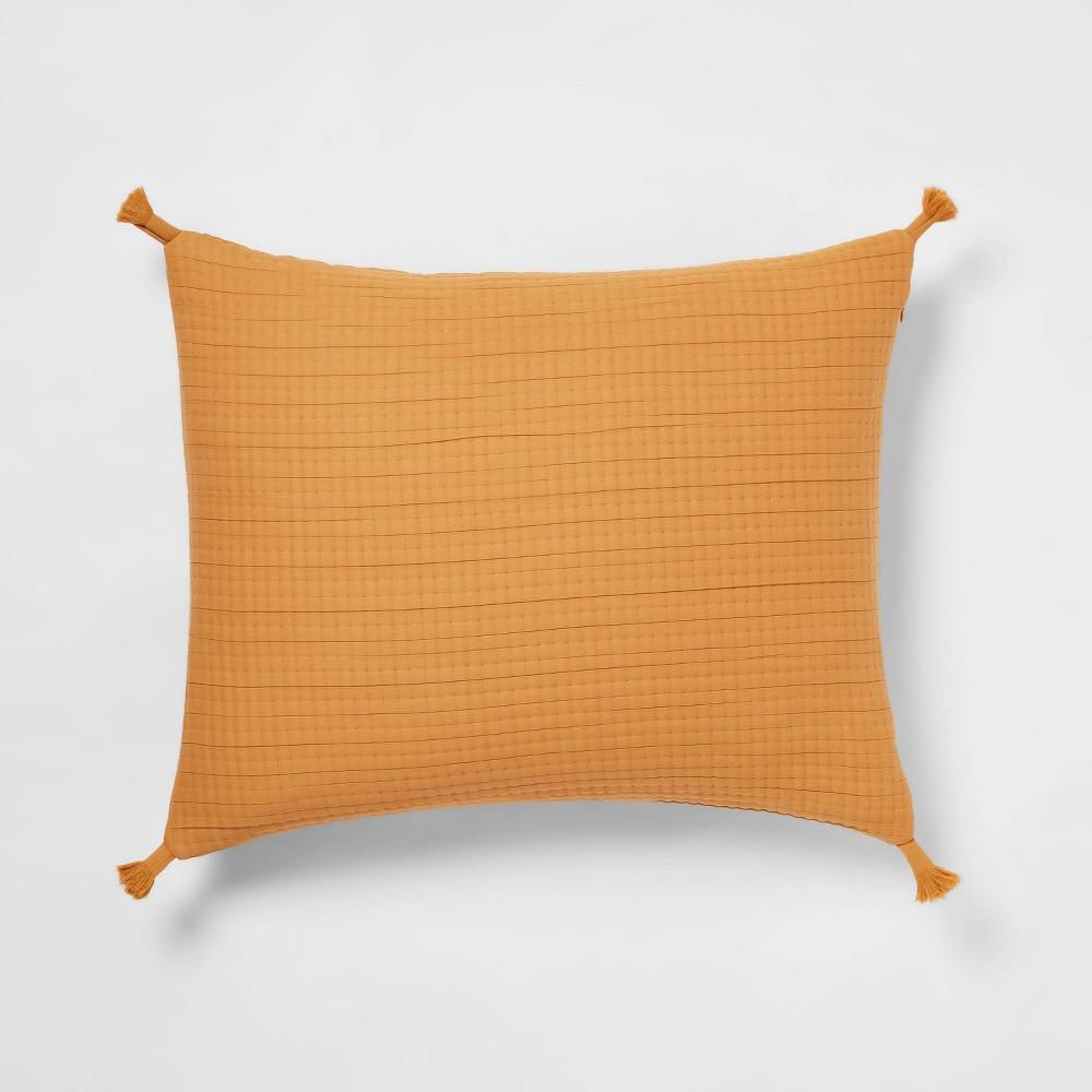 Standard Double Cloth Quilt Sham Mustard