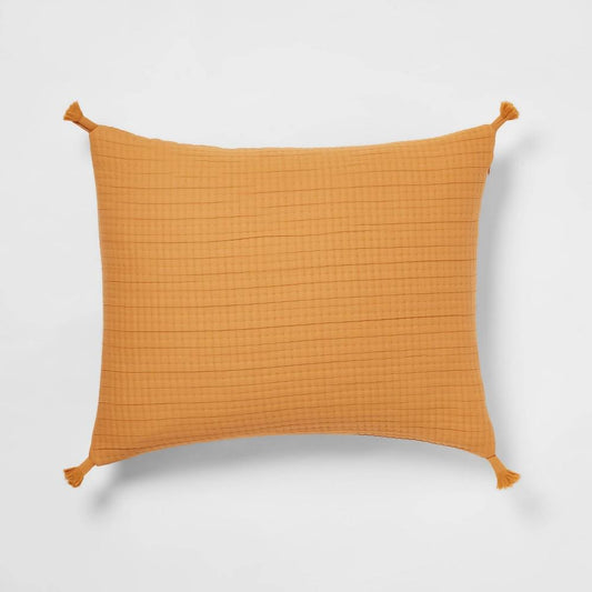 Standard Double Cloth Quilt Sham Mustard