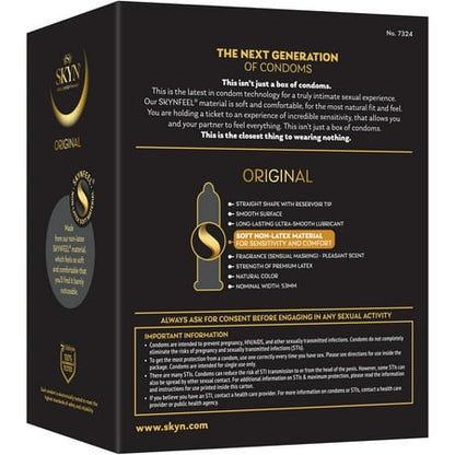 SKYN Original Non-Latex Lubricated Condoms, 24 Count *Packaging Damaged* *Exp 9/30/29*