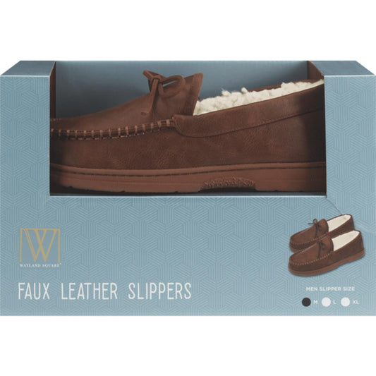 Wayland Square Men's Faux Leather, Tan, Medium