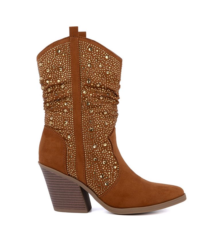 8.5 Women's Sugar Kassandra 2 Closed Toe Western Boots - Brown - 8.5M