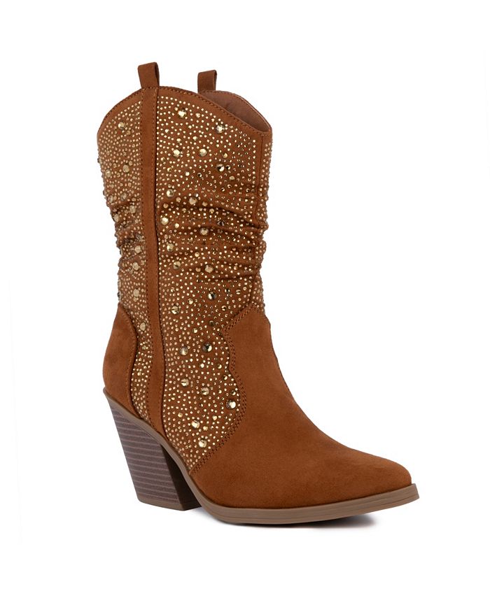 8.5 Women's Sugar Kassandra 2 Closed Toe Western Boots - Brown - 8.5M
