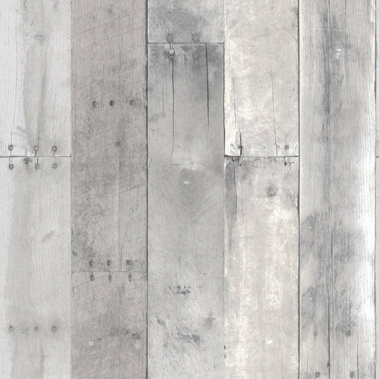 Reclaimed Wood Peel & Stick Wallpaper Gray - Threshold 1 Roll Covers 27.5 Sq Ft