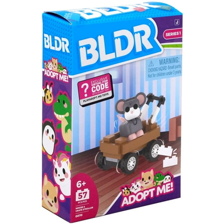 BLDR Adopt Me! Mouse & Crate Stroller Building Set