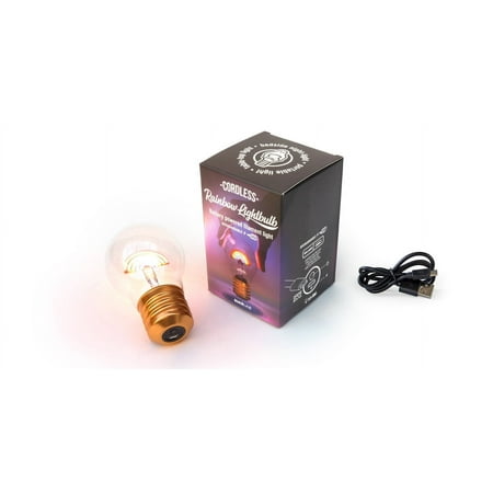 Suck UK Rainbow Lamp | LED Neon Bulb | USB Rechargeable Light