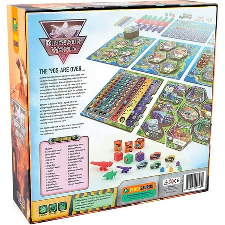 Dinosaur World - Pandasaurus Games, Strategy Board Game, Ages 14+, 2-4 Players, 60-120 Min