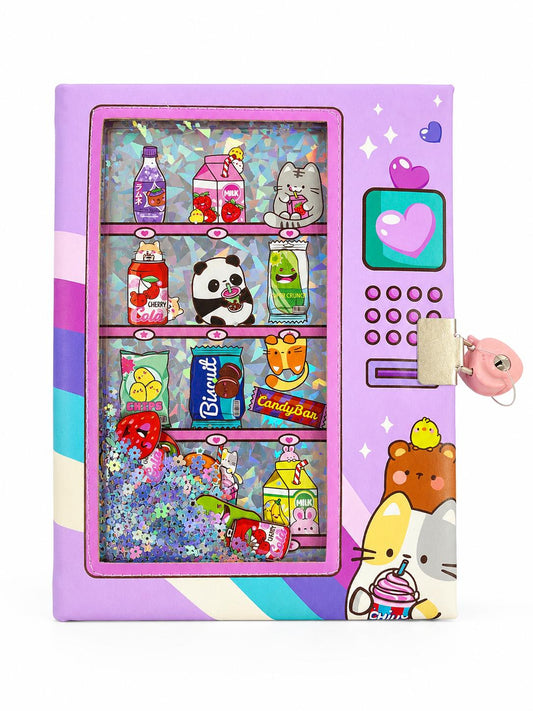 Claire’s Diary Journal with Lock | Cute Vending Machine Confetti