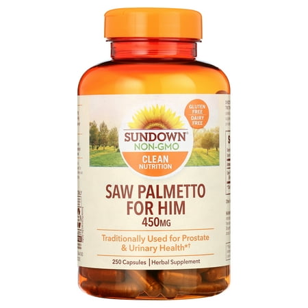 Sundown Saw Palmetto Supplement, Supports Men's Health - 250 ct *Exp 03/2026*