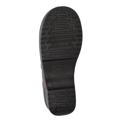 Women's 12 Easy Works by Easy Street Lyndee Work Clogs - Black *Damaged Box Missing Lid*