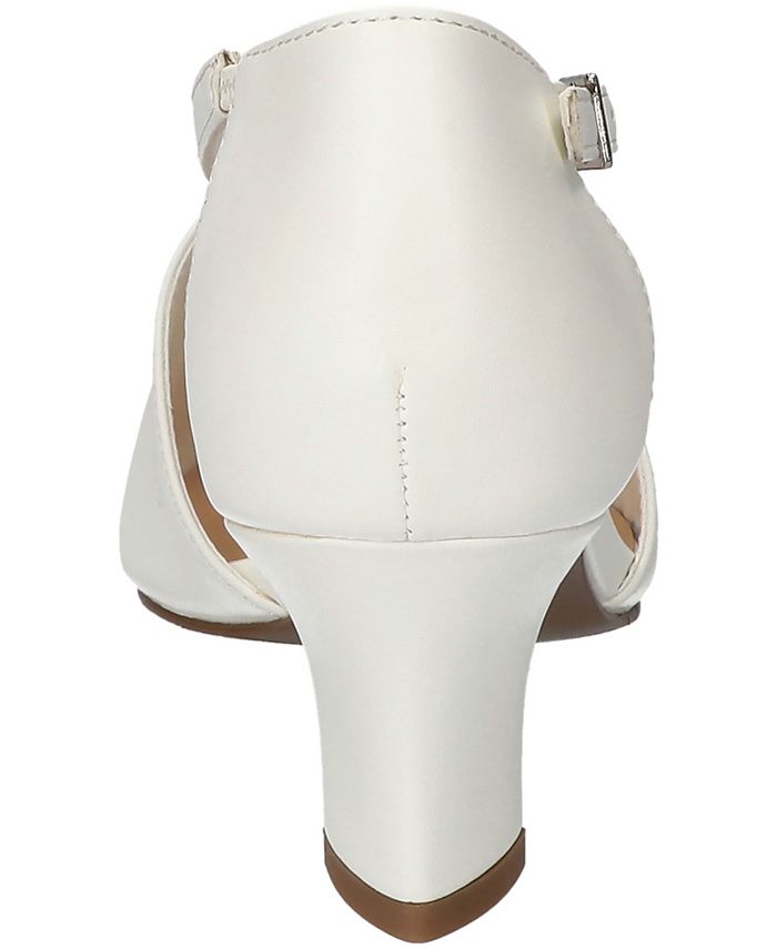 Women's 8.5WW - Easy Street Elegance Dress Heel Pumps - White