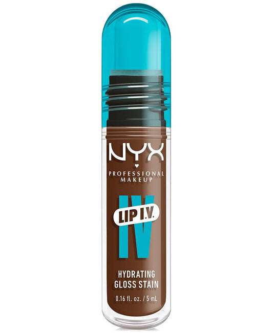 NYX Professional Makeup Lip IV Hydrating Gloss Stain - Brown, 03 Splash N' Spice
