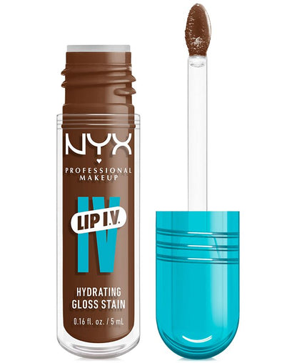 NYX Professional Makeup Lip IV Hydrating Gloss Stain - Brown, 03 Splash N' Spice