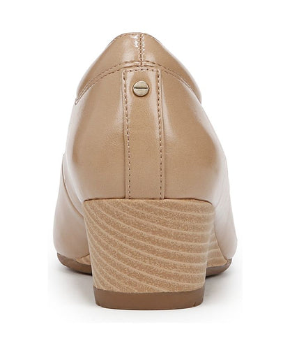 Women's 9.5 - Dr. Scholl's Be Flex Round Toe Wedge Pumps - Tan/Beige