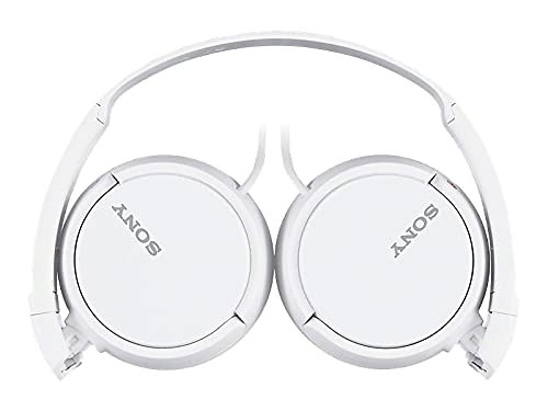 Sony ZX Series Wired On-Ear Headphones, White MDR-ZX110