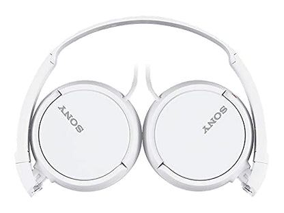 Sony ZX Series Wired On-Ear Headphones, White MDR-ZX110