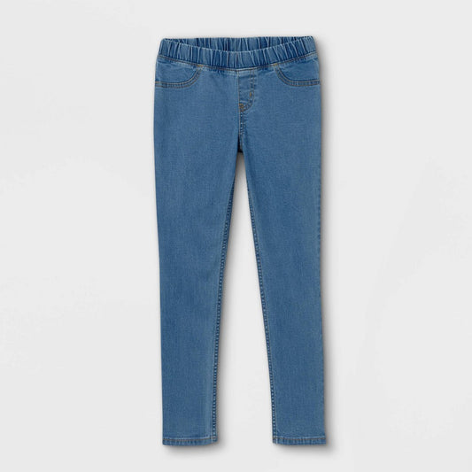 Girls' L (14 Plus)  Pull-on Skinny Mid-Rise Jeans - Cat & Jack